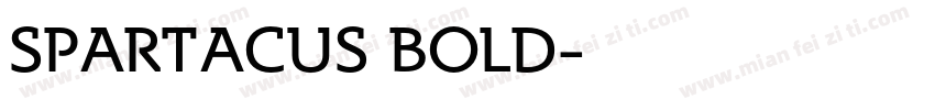 SPARTACUS BOLD字体转换